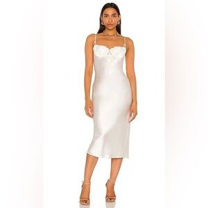 FLEUR DU MAL Lily slip dress